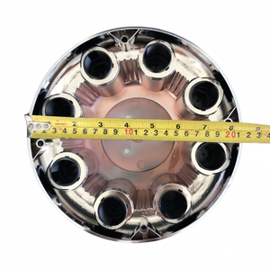 210mm ABS plástico brillante Negro 8 Lug sin logotipo tapa central de rueda de coche <span class=keywords><strong>tapacubos</strong></span> para <span class=keywords><strong>Chevrolet</strong></span> tapa central de llanta de rueda de coche 15039488 - Product Image 3