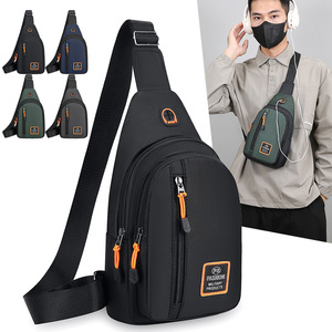 Men's Chest Bag Oxford Cloth Waterproof Multi Layer Small Crossbody Bag For Leisure Travel - Product Image 4