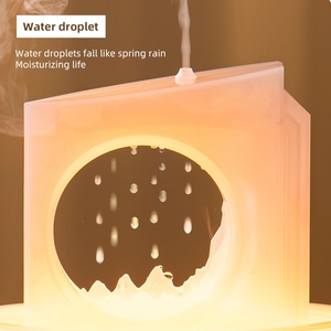 Humidificador <span class=keywords><strong>Difusor</strong></span> de Aromas de 180 ml con Efecto de Gota de Lluvia, Difusores de Aromas Eléctricos Ultrasónicos al por Mayor, <span class=keywords><strong>Difusor</strong></span> de Aroma con Flujo de Agua y Control Remoto - Product Image 3