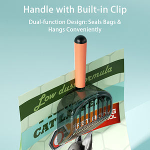 Großhandel Maßgefertigte Modische Transparente Umweltfreundliche Großvolumige Plastik-Katzenstreu-Schaufel zur Reinigung von Haustierkot - Product Image 4