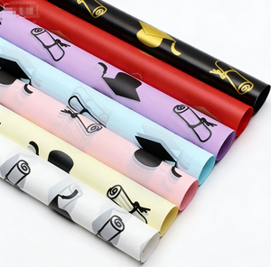 DAMAI Graduation Party Decorations Waterproof Plastic Flower Wrapping Paper <b>Hot</b> Selling Outdoor Use - Product Image 4