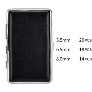 Nouvel étui à cigarettes portable en cuir PU imprimé sérigraphié, design <span class=keywords><strong>vintage</strong></span> mince et minimaliste, pour le voyage - Product Image 4