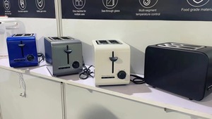 Chất lượng cao Tự động nướng bánh mỳ nướng bằng thép không gỉ với khe cắm thêm rộng 2 lát bánh mì nướng bánh mỳ - Product Image 4