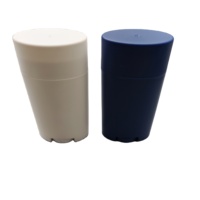 Conteneur vide en plastique de 75g pour déodorant solide, flacon ovale personnalisable avec mécanisme rotatif