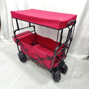 Yüksek kaliteli açık römork katlanır alüminyum balıkçılık plaj el market arabası plaj vagon sepeti - Product Image 5