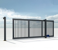 Puerta Corrediza Automática de Estilo Industrial Moderno para Jardín, Entrada de Vehículos, Villa y Escuela