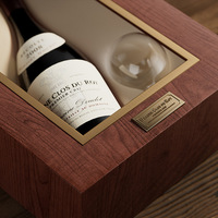 Caja de Regalo Rígida Personalizable para Vino o Whisky, Diseño Estampado en Cartón Reciclable, Caja de Regalo Empresarial o Festiva para Vino o Whisky