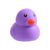 Canard en caoutchouc coloré personnalisé, jouet anti-stress, en forme de dessin animé, souple et compressible, disponible en gros
