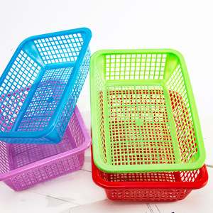 <b>Plastic</b> Vegetable <b>Baskets</b> Square Draining Rack Food Grade Kitchen Storage Fruit <b>Basket</b> For Vegetables And Hot Pot Use - Product Image 2