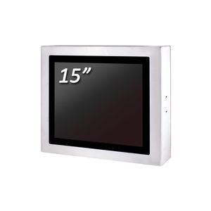 Full IP65 étanche sans ventilateur et conception robuste 15 "moniteur tactile 5 fils Solution tactile résistive MIT - Product Image 2