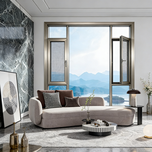 Fenêtre à battant verticale moderne à double vitrage isolant insonorisé, construction robuste et durable résistante à la corrosion - Product Image 5