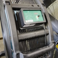 Ventilateur mobile d'entrepôt 2m, ventilateurs industriels à haut débit et basse vitesse, solution de refroidissement portable pour quais de chargement et distribution