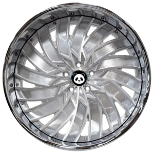 Cerchi in Lega Forgiati Rucci di Lusso a Due Pezzi, 15-26 Pollici, 5x127 5x112, Dorati con Profilo Profondo e Tappo Flottante per Chevrolet Ford AMG - Product Image 4