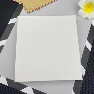 Boîte en carton pliable blanche 25,5-28 cm, simple couche, 350 g/m², personnalisable avec logo, boîte cadeau - Product Image 2
