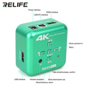 Caméra <span class=keywords><strong>microscope</strong></span> électronique industrielle RELIFE M-16 4K <span class=keywords><strong>30fps</strong></span> avec puce Sony pour réparation de téléphone <span class=keywords><strong>Microscope</strong></span> stéréo - Product Image 3