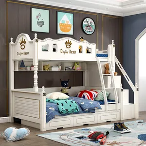 ZC01-Nuevo diseño moderno de moda muebles de los niños barato camas cama