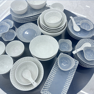Lots de Vaisselle en Céramique Blanche Classique Style Européen pour Hôtels et Restaurants – Vente en Gros - Product Image 2