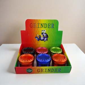 Diamond Aluminum Dry <b>Herb</b> Tobacco <b>Grinder</b> 63mm 4 Layer Colorful Custom <b>Herb</b> <b>Grinder</b> - Product Image 6