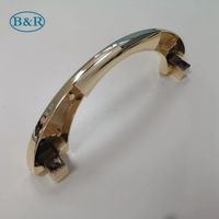 Poignées de cercueil en alliage de Zamak or/argent de style européen, haute qualité, vente chaude, accessoires funéraires B&R