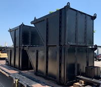Poubelle élévatrice de 3 à 10 mètres pour grue Conteneur à ordures Poubelles de recyclage en métal pour l'extérieur Benne à ordures en acier