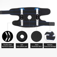 Genouillères de Protection Sportive avec Absorption des Chocs, Attelle Cheville Pied Orthopédique, Compression Genouillère de Soutien