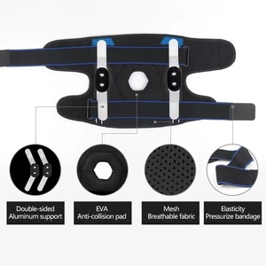 Genouillères de Protection Sportive avec Absorption des Chocs, Attelle Cheville <span class=keywords><strong>Pied</strong></span> Orthopédique, Compression Genouillère de Soutien - Product Image 3