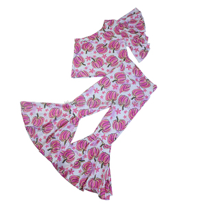 Superventas bebé niñas flor impresa ropa vestido trajes puff manga <span class=keywords><strong>mini</strong></span> tops partido faldas trajes - Product Image 3