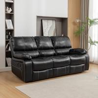 3+2+1 Modernes Klappbares Elektrisches Relaxsofa-Set aus Samt mit Elektrischer Verstellung, Bluetooth-Lautsprecher für das Wohnzimmer
