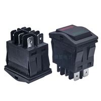 Interrupteur à bascule étanche IP67 16A250VAC série X7 DPDT, deux couleurs (vert et rouge), 6P ON-OFF-ON, pour véhicule, bus, voiture
