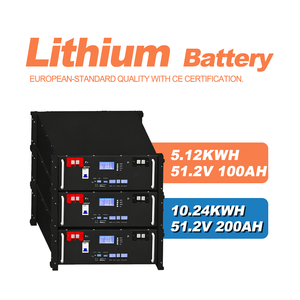 Batería de Almacenamiento de Energía Doméstica para Montaje <span class=keywords><strong>en</strong></span> Rack UNC, 5KWH, 48V, 51.2V, 100AH, LiFePO4, BMS, CAN/RS485, Pantalla LCD, 6000 Ciclos de Vida, Energía Solar Doméstica - Product Image 1