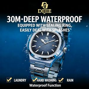 Nuovo Orologio Analogico <span class=keywords><strong>da</strong></span> <span class=keywords><strong>Uomo</strong></span> DIJIE <span class=keywords><strong>di</strong></span> Lusso, Business Casual, Impermeabile 50m, Movimento al Quarzo Ultra-sottile, Lancette, Cassa 41mm, Cinturino in Lega, Con Scatola - Product Image 5