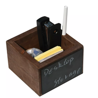 Youlike mode bureau boîte de rangement rustique bois stationnaire organisateur bureau avec craie et tableau noir tiroir organisateur meubles