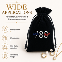 Sac à cordon en velours noir avec logo personnalisé, fabricant, broderie, marquage à chaud, pochette cadeau, vente en gros, emballage promotionnel