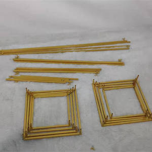YAYUN A-1051 4PCSゴールデンフレームウェディングセンターピースフラワースタンドアイアン装飾用 - Product Image 5