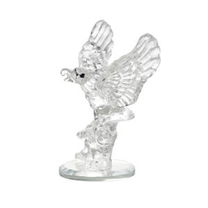 Figura de Águila Cristalizada, Águila Calva Pulida, Adorno Coleccionable Ecológico, Estatua Decorativa para Mesa, Decoración del Hogar - Product Image 1
