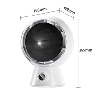 Ventilateur de refroidissement portable rechargeable à réglage continu petit ventilateur de bureau silencieux pour bureau à domicile chambre à coucher