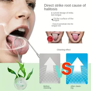 Wholesale U-shaped Tongue <b>Scraper</b> Coating CleaningScraper Remove Breath Bring Fresh for Oral Suitable Men and Women - Product Image 2