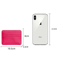 Dompet Kartu Kredit Wanita Minimalis Tipis HASSION, Bahan Kulit PU RFID Harga Murah, Enam Slot Kartu, Buatan Cina, Harga 0.9$