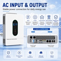 Onduleur solaire hybride 12KW 48V homologué UL1741, sortie 110/120V 220/240V, double MPPT, parallèle 6 unités, onduleur split 1200W