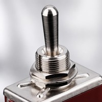 Interrupteur à bascule momentané 3 positions (ON)-OFF-(ON) 15A 250V KN3(C)-223P marron, interrupteur marin IP65 DPDT 6 broches