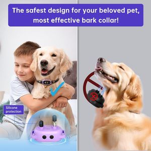 <span class=keywords><strong>Collier</strong></span> <span class=keywords><strong>de</strong></span> <span class=keywords><strong>dressage</strong></span> automatique intelligent pour chien avec connectivité Bluetooth et 4 niveaux <span class=keywords><strong>de</strong></span> réglage pour l'entraînement anti-aboiement - Product Image 5