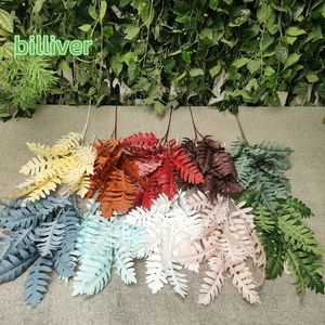 Décoration de mariage, accessoires pour la maison, bonsaï, grandes feuilles de cyprès, plantes vertes, 3 branches hautes, plante artificielle, décoration. - Product Image 5