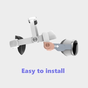 สายรัดศรีษะใส่สบายหัวอ่อนปรับได้ง่ายสำหรับ Apple Vision <span class=keywords><strong>Pro</strong></span> <span class=keywords><strong>VR</strong></span> - Product Image 3