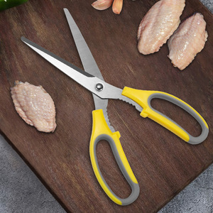 Multipurpose Bbq <b>Scissors</b> Stainless Steel Yellowish Gray Straight Head Durable For Home Use <b>Kitchen</b> Tool - Product Image 3