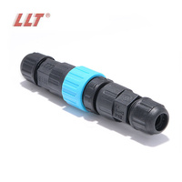 Connecteur Électrique Industriel M16 à 3 Broches à Verrouillage par Poussée LLT Factory, Prise de Courant 10A, Connecteur Étanche IP67 pour Éclairage LED