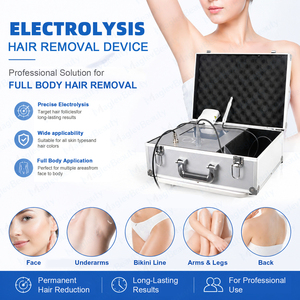 Système professionnel d'épilation par électrolyse, destruction permanente des follicules, 1-2 Hz, pour le visage, les aisselles, la ligne du bikini, le corps entier - Product Image 4