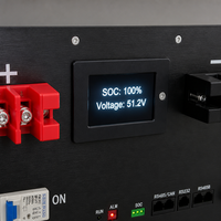 Batterie de stockage d'énergie LiFePO4 48V 100Ah 4,8 kWh, durée de vie 6000 cycles, RS485 CAN Bluetooth WiFi, pour système solaire hybride domestique hors réseau