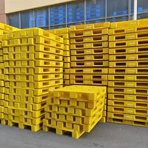 Heavy duty stackable Factory polyethylene plastic skids euro pallets for sale