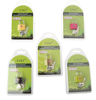 Petit cadenas en laiton abs coloré avec clé tsa, serrure approuvée