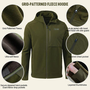 Sudadera con Capucha de Forro Polar Aislante para Hombre, Estilo Casual, Resistente al Agua y al Viento, Chaqueta de Caza para Invierno, Cómoda y Cálida - Product Image 2